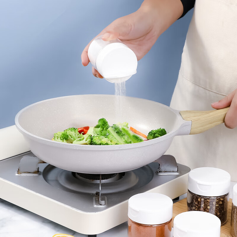 kokubo 日本进口撒粉罐塑料家用调料罐调味瓶翻盖带孔双开口糖罐盐罐