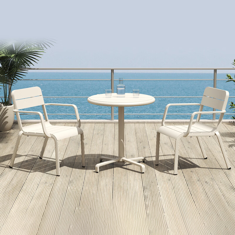 悍高（HIGOLD）餐厅阳台小桌椅组合休闲桌网红桌子户外餐厅桌餐吧桌 休闲椅 坐垫（晒图赠）