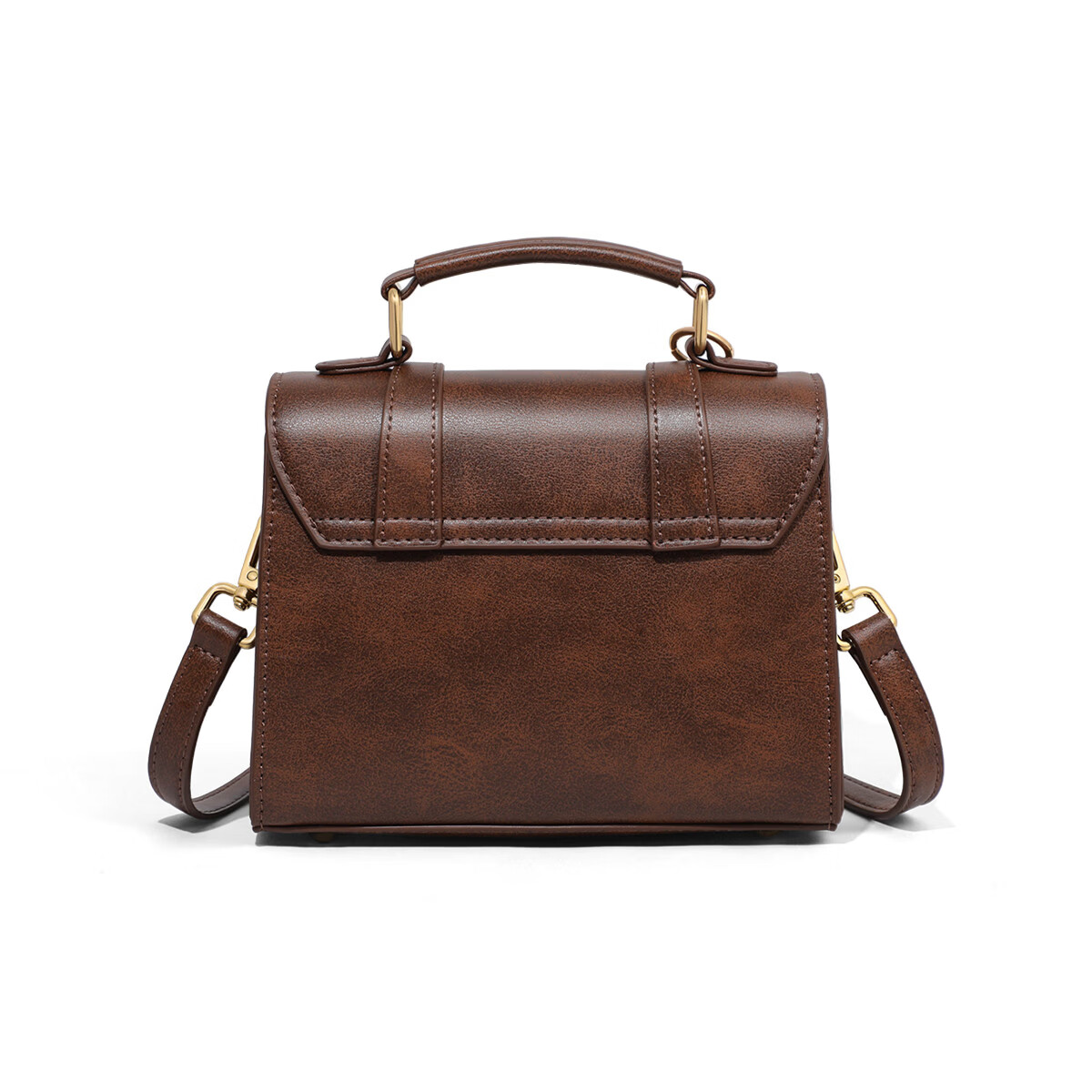 纪诗哲（GIEVSZHE）品牌轻奢侈包包女款2026女士手提剑桥包送老婆女友女神节生日礼物 棕色 品牌礼盒装