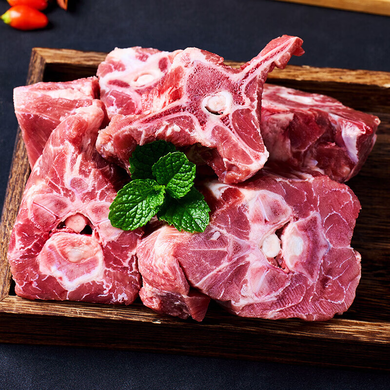 卓宸澳洲羔羊coles系列 生鲜原切羊肉火锅烧烤食材 澳洲带骨羊肉块净重6斤(微肥)