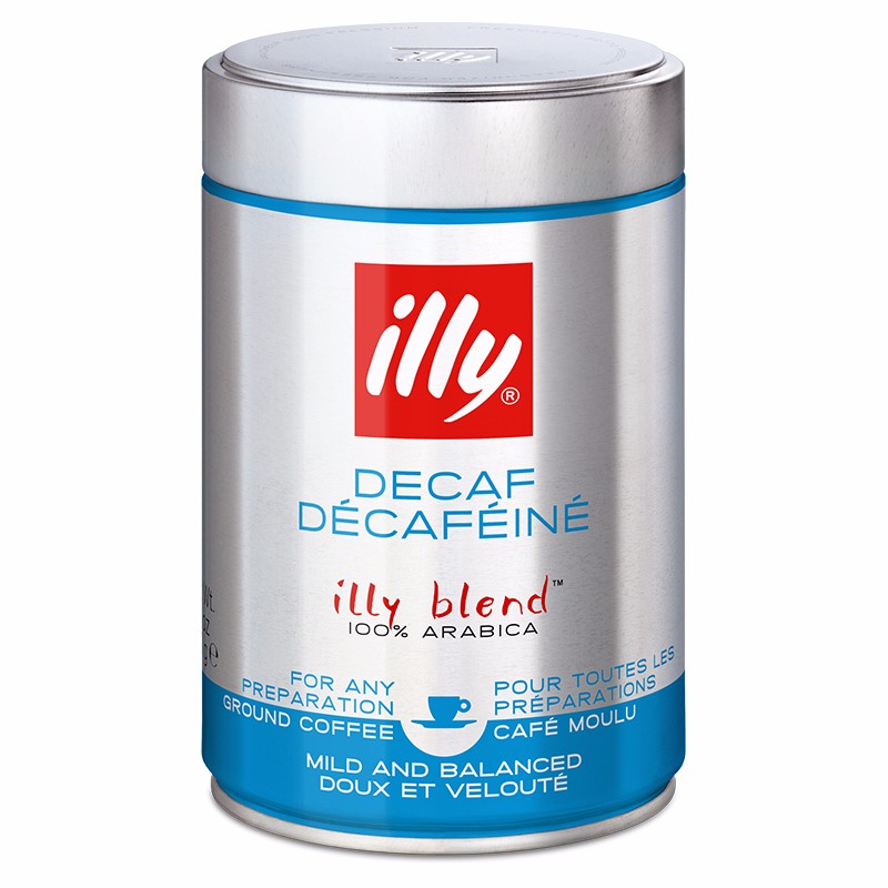 意利（illy） 意式浓缩咖啡粉（低因）250g/罐 意大利原装进口