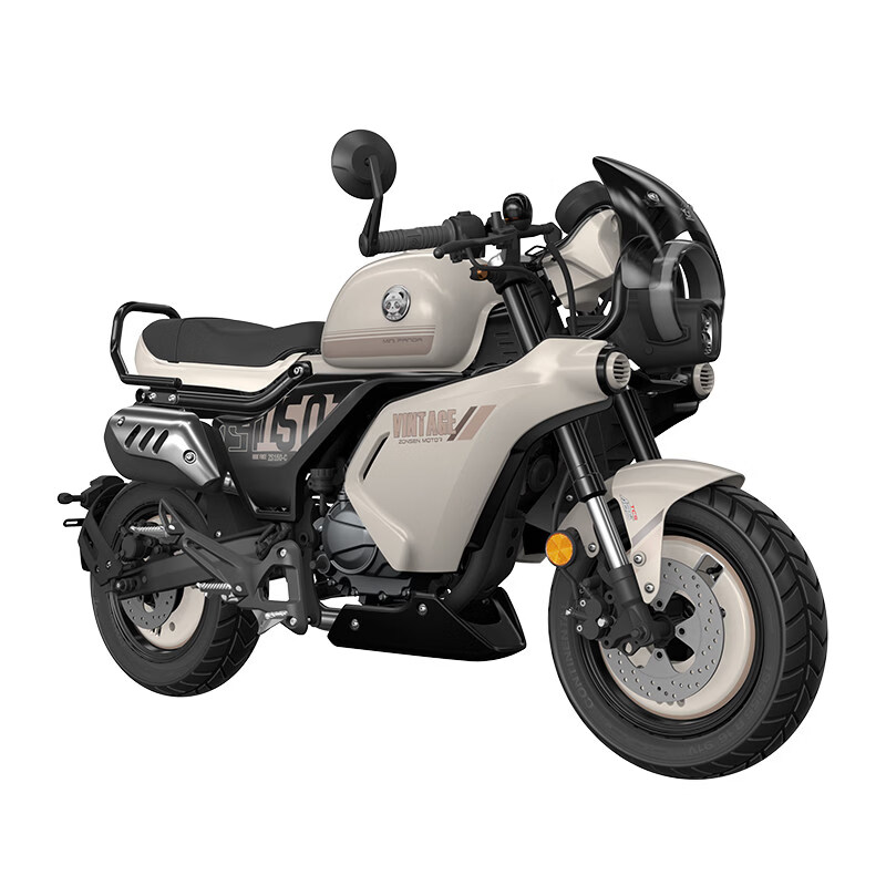 宗申150Mini小熊新款墩墩泡泡摩托车迷你摩托前后碟刹ABS 泡泡梦幻白