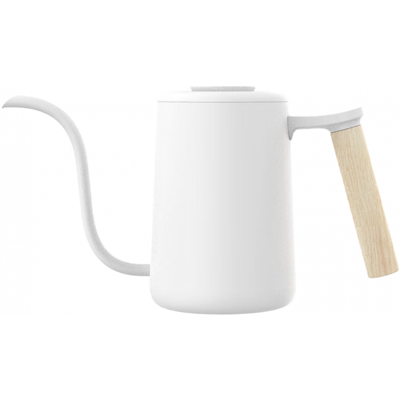 泰摩（timemore）魚Youth手沖細嘴咖啡壺 304不銹鋼滴漏式家用耳掛咖啡長嘴壺 白色