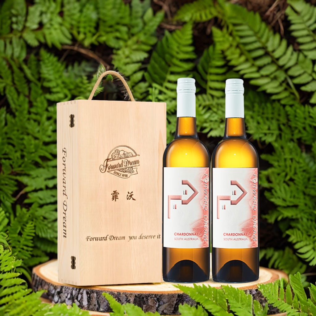 霏沃【品牌荣誉银奖】霏沃澳大利亚原瓶进口红酒750ml礼盒装 2瓶霞多丽礼盒装