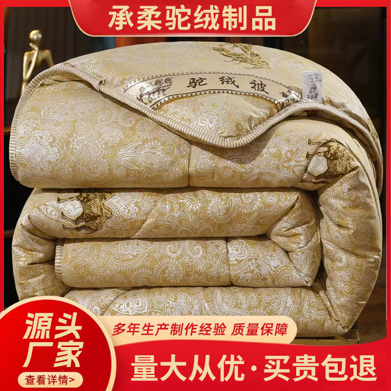 【100%加绒加厚】驼绒被子冬被加厚保暖冬天棉被单人双人被芯wwh 【驼绒加绒加厚】6斤秋冬驼绒加厚保暖 200X230cm