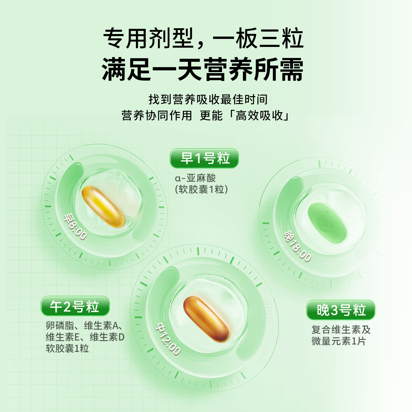美好蕴育慧灵dha补脑改善记忆力学生青少年6-18岁学习备考考试营养补充品 2盒