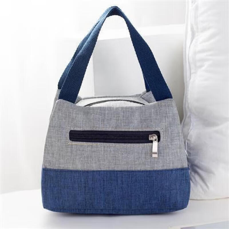 乖可爱休闲女包水洗牛津布便当包单肩斜挎包帆布小包包迷你手拎包 推荐灰色