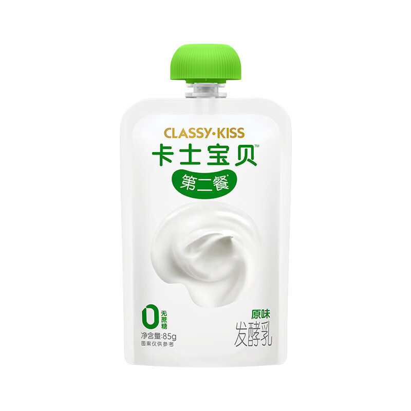 卡士宝贝第二餐酸奶（单袋85g）风味发酵乳 宝宝酸奶 原味无蔗糖*11袋