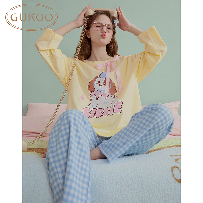 ���� Gukoo ˯��Ů����� �̻�Ů��װ M ���ӿ�Ҿӷ����⴩ 119Ԫ