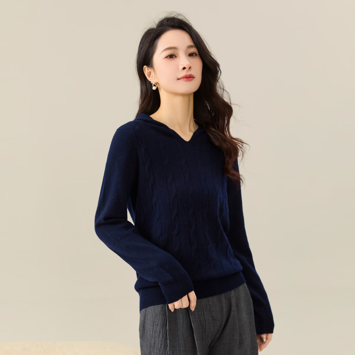 ���񡾶�����֡�100%��ë2026�����¿���ñ���½ʻ���������Ů��֯�� ���� 2XL (130-150��) 109Ԫ