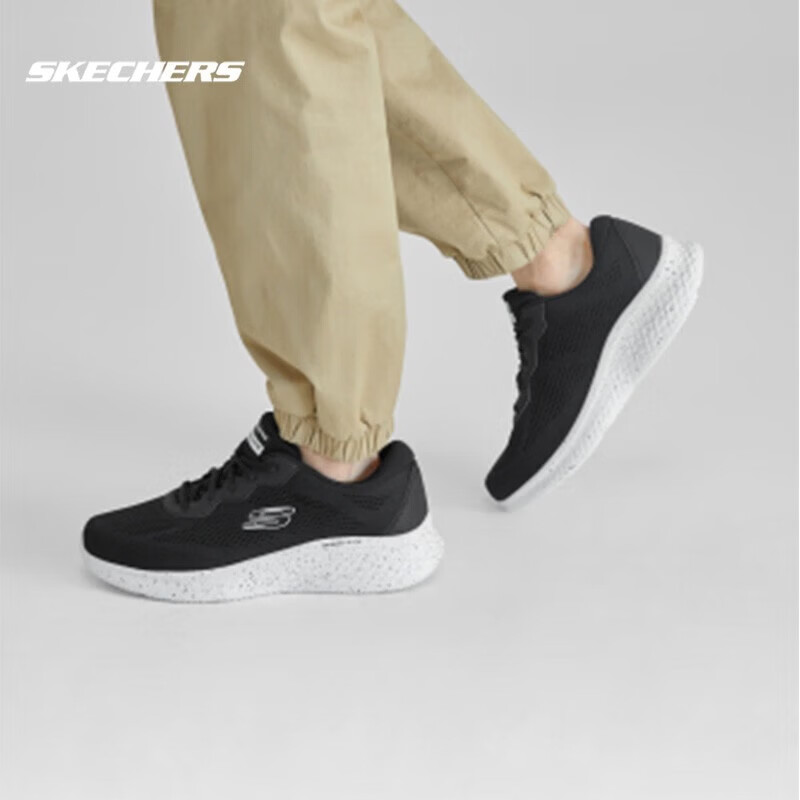 ˹���棨Skechers������ح�ܲ�Ь�¿�Ь���п��������׻ص���ĥ����Ь�˶�Ь ��ɫ/��ɫ/BKW 42 222Ԫ