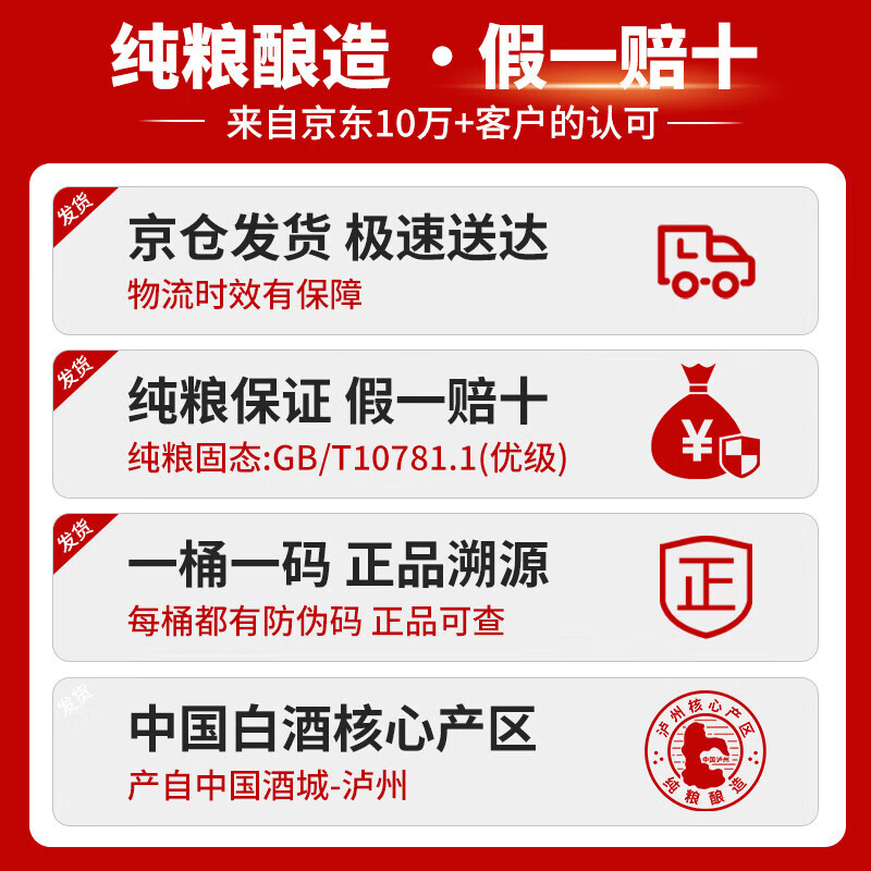 泸旗老白干白酒高粱酒 大曲浓香型粮食酒 桶装散酒纯粮酒泡酒口粮酒 60度 5L 1桶 老白干纯粮原浆