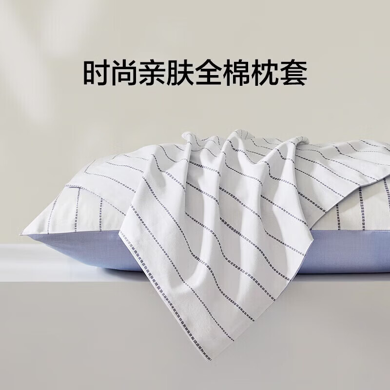 LOVO罗莱生活 加绒枕套法兰绒秋冬保暖加厚双面绒床上用品学生宿舍 【四季/全棉款】宅宅日记 单只 48cm*74cm