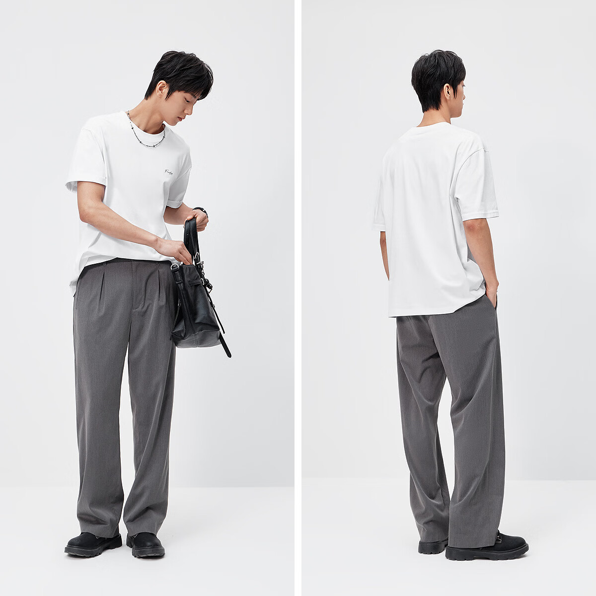 森马（Semir）【京东专供】短袖T恤男26夏季速干针织衫字母印花上衣凉感抗菌t恤 【吸湿速干】漂白10007 XL