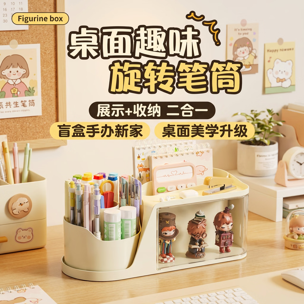 ��ľ��SUNWOOD������������ת������Ͳ���� ��������͸������չʾ�� �๦�ܹ�λ�����ľ��������ɺ� ����ɫ 632 29.9Ԫ