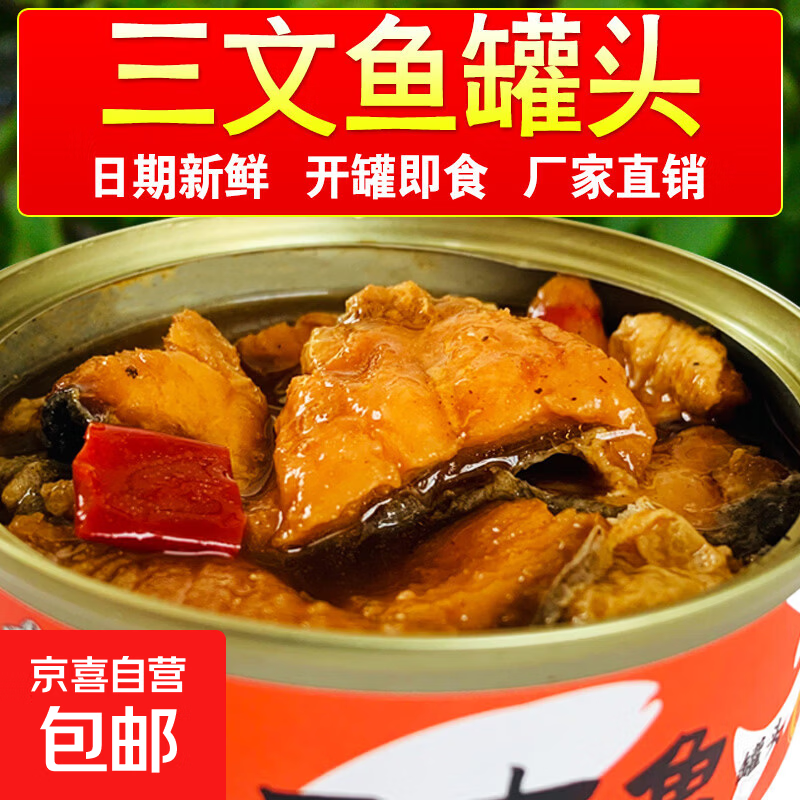 三文鱼罐头熟食零食水产鱼类罐头红烧香辣味即食小海鲜100g/罐 香辣三文鱼*1罐