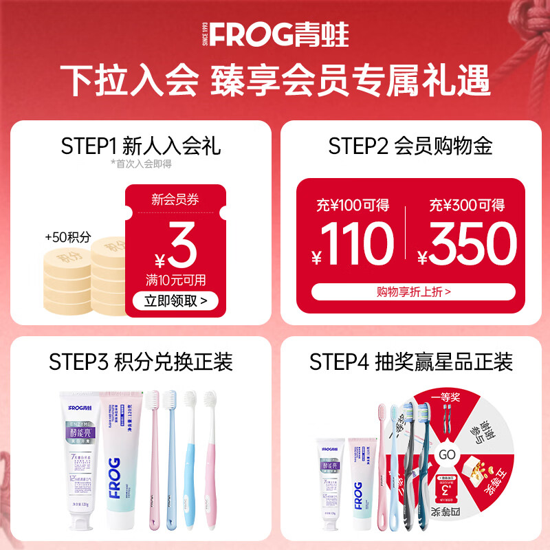 青蛙超软毛小刷头成人牙刷细毛刷丝护龈清洁小头月子男女情侣家庭款 【呵护敏感】971超细软毛牙刷 6支 颜色随机发