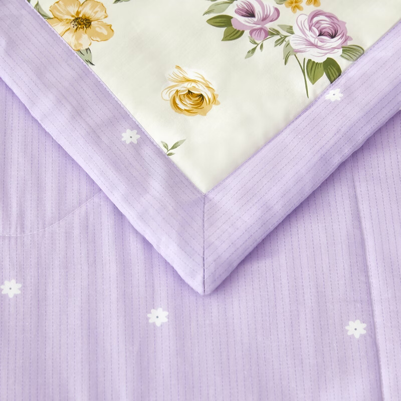 恒源祥 空调被 100%棉花夏凉被子纯棉可机洗午睡单人双人全棉被芯夏季 【全棉A类+新品上市】爱的花海 180x200cm【夏被单件】