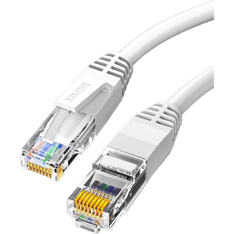 山澤六類網(wǎng)線 CAT6類千兆高速網(wǎng)絡連接線工程家用電腦寬帶監(jiān)控電腦網(wǎng)絡8芯雙絞成品跳線    六類白色(圓線) 2米