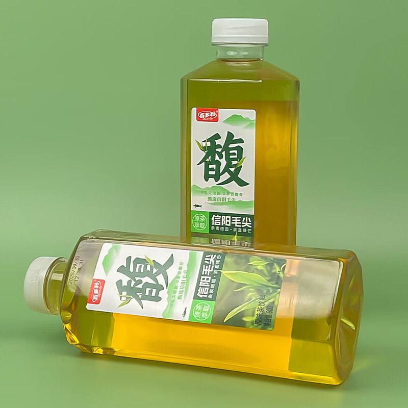 百多利信阳毛尖茶饮料900ml*12瓶原茶萃取毛尖清新茶香馥芬原味茶饮料 信阳毛尖原味茶饮料900ml*12瓶