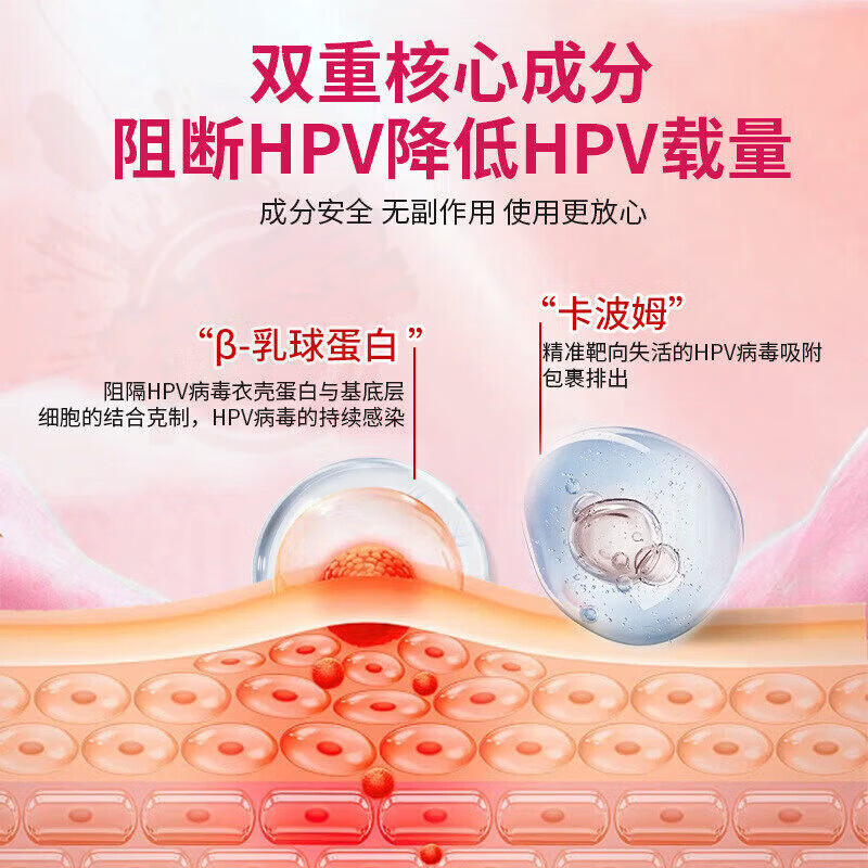 思亚希金波抗hpv病毒生物蛋白敷料蛋白妇科专特用效阴道宫颈炎瘙痒疼痛 九盒【抗HPV 已恢复老客户巩固装】拍7发9 官方直售