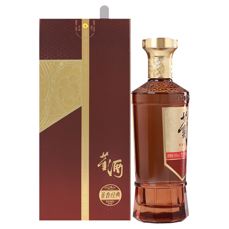 董酒官方旗舰店 复刻 董香经典 董香型白酒 宴席 送礼 纯粮固态 54度 500mL 1瓶 单瓶装