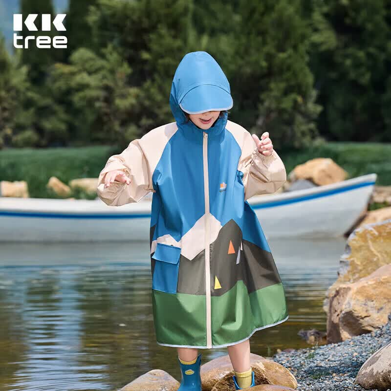 Kocotreekk树儿童雨衣带书包位男女童宝宝雨披小学生上学专用