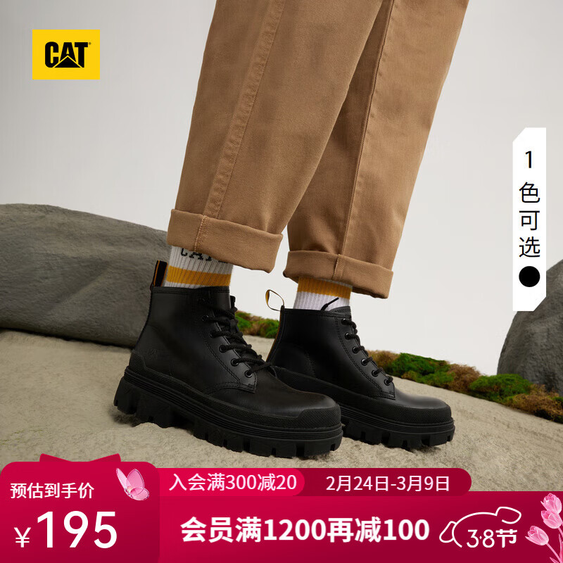 ���أ�CAT��ѥ����Ůͬ�������ţƤ��װѥ��ѥ�� ��ɫ 38