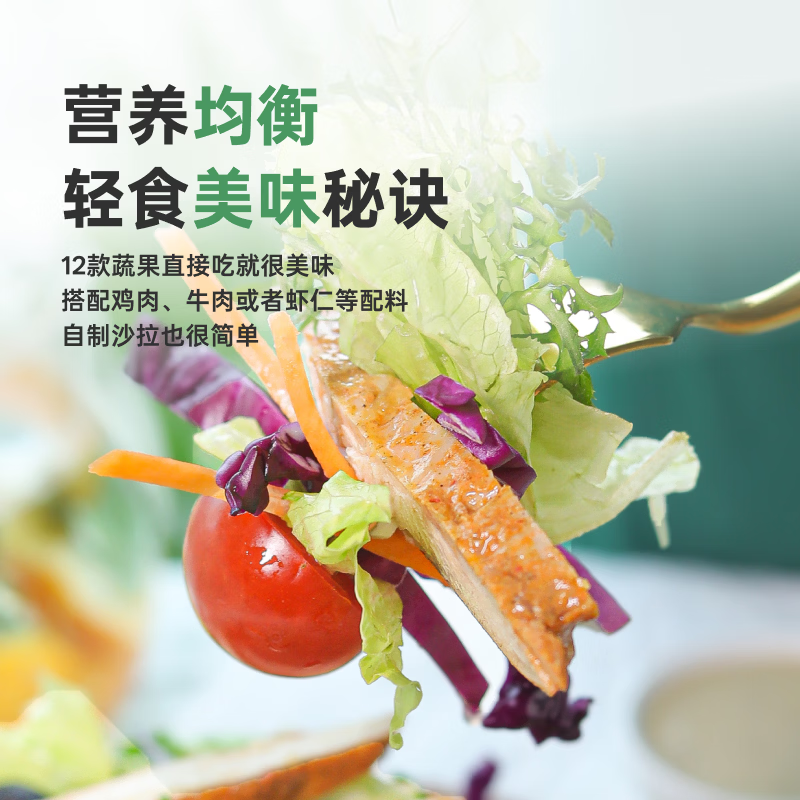 一号农场益生菌羽衣甘蓝奇亚籽沙拉汁轻食酱汁油醋汁牛排调料蔬菜沙拉拌酱 3包田园+益生菌沙拉汁200g