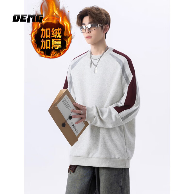 ���ڲ�����OEMG  ��ñԲ��������ʿ���ﶬ���¿���ʽ�����ڴ��������·����� ���ް׻�ɫ ����Ʒ�ʡ� XL [����110-130��] 80.7Ԫ