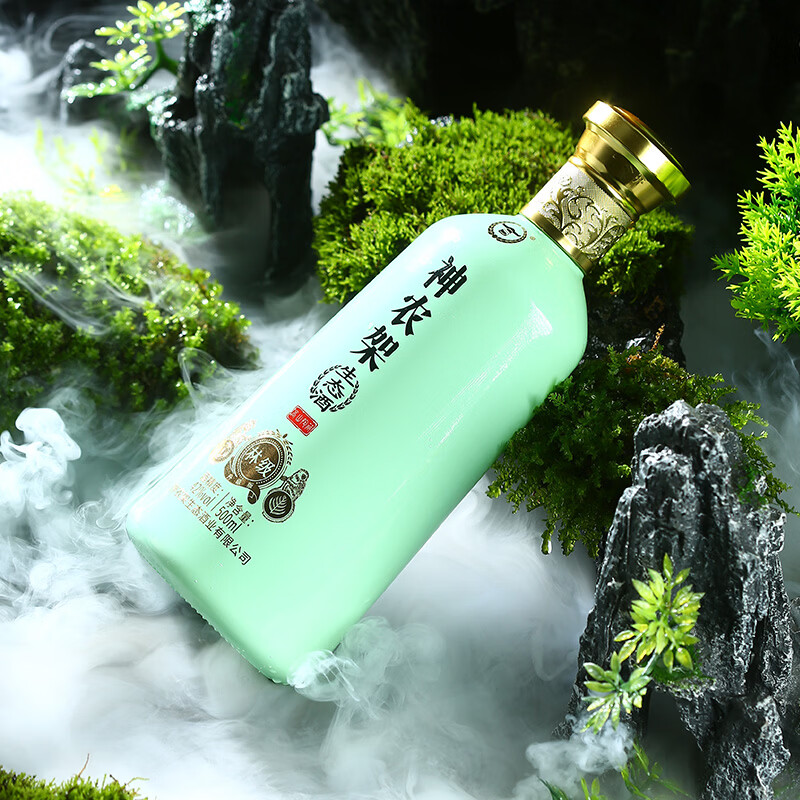 神农架兼香型白酒生态酒浓香粮食酒高粱酒新林级42度 500ml送毛铺酒具 42度 500mL 4瓶 (整箱)送2套毛铺酒具