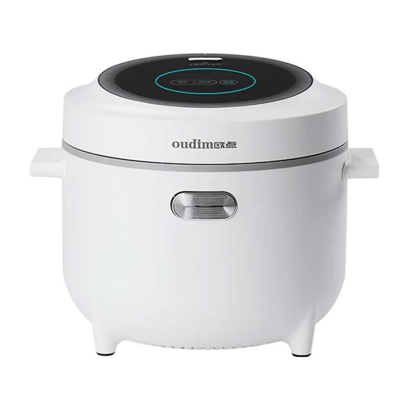 欧点智能电饭煲家用电饭锅不粘涂层内胆微压力电炖锅一键操作电蒸锅煮粥蒸煮饭锅3-4-5-6人 送老人  象牙白 1.6L 【饭煲|350W】