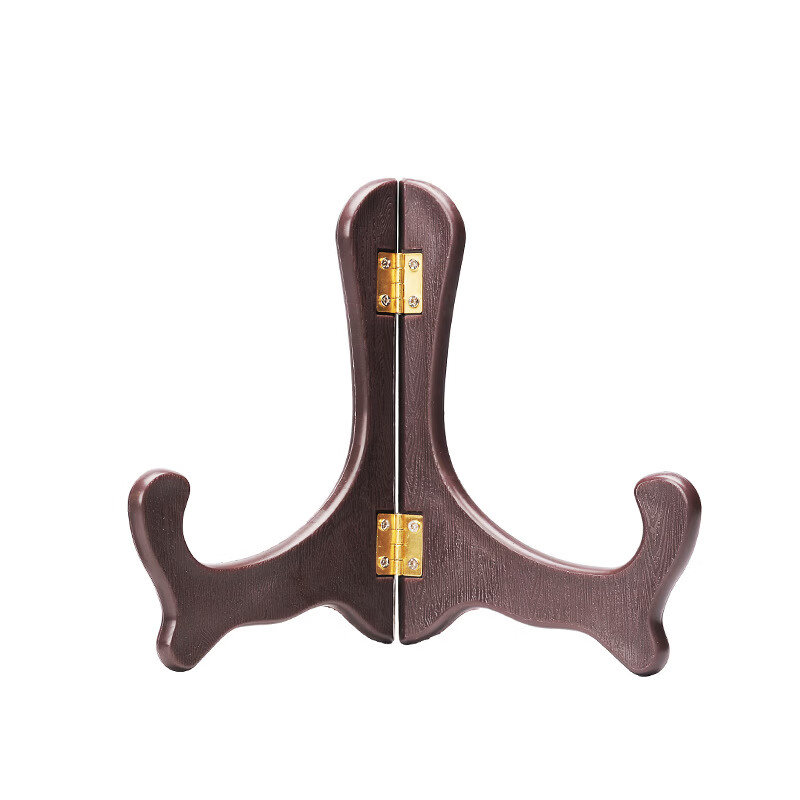 山头林村鸡翅木普洱茶架塑料普洱架茶饼架礼品架展示架七子饼架茶具配件批 本色 月牙复古茶架-福鼎白茶