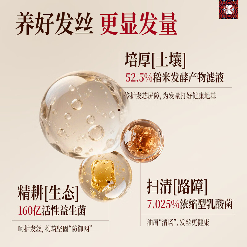 长发小寨【央视网同款】防脱育发液精华淘米水洗发水露固发控油男女 【防脱特证】非遗防脱精华液60ml