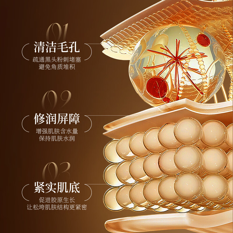 韩伦美羽草本毛孔收缩紧致霜毛孔粗大收缩非秒修复保湿控油黑头痘印闭口 毛孔紧致霜 100g x2瓶