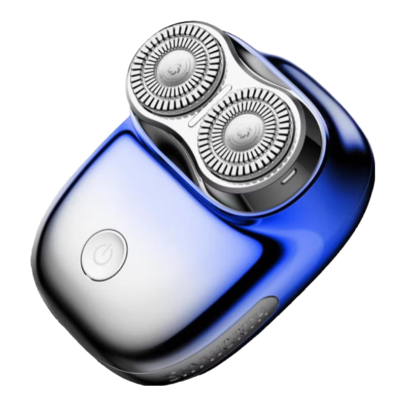 创维元石mini剃须刀男士电动剃须刀旋转式刮胡刀便携剃胡须刀全身水洗新年生日情人节礼物送男友送父亲 镜湖蓝【爆款便携】元石nimi