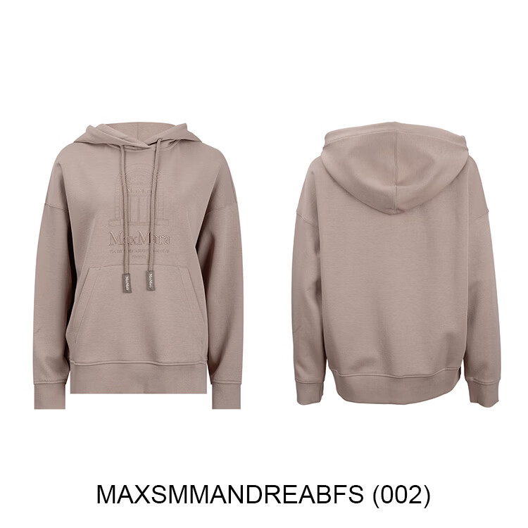 MAX MARA麦丝麦拉卫衣 女士刺绣长袖连帽衫卫衣女（2026年女装连帽卫衣） MAXSMMANDREABFS (002) XS