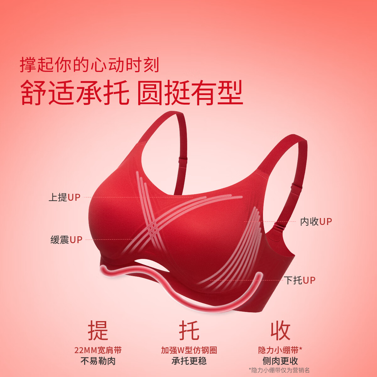 奶糖派线雕3.0软支撑本命年文胸套装送礼物红品女生内衣礼盒结婚 线雕3.0  999红【礼盒装】 L 03【85D-E/90C-D】