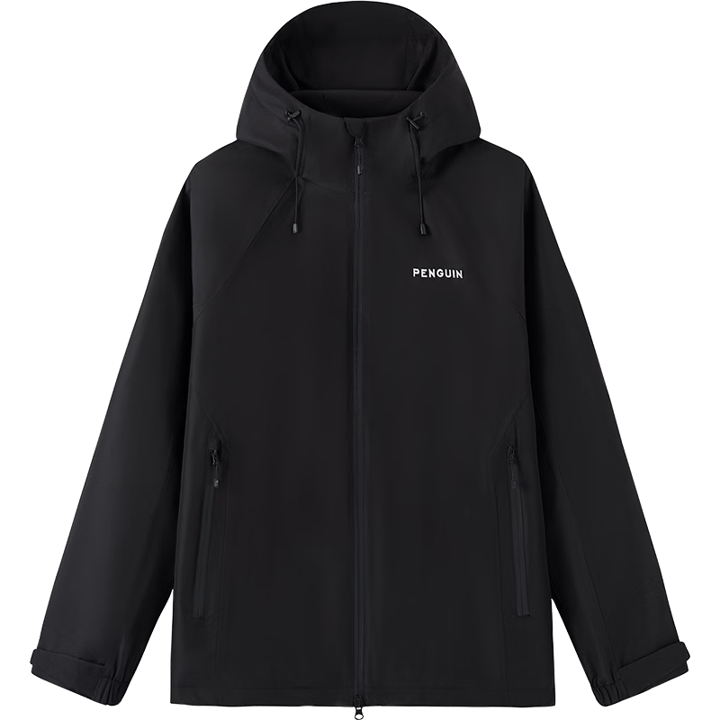 企鹅骆驼联名游鳞冲锋衣新款男女同款登山户外夹克外套M35BA31058A