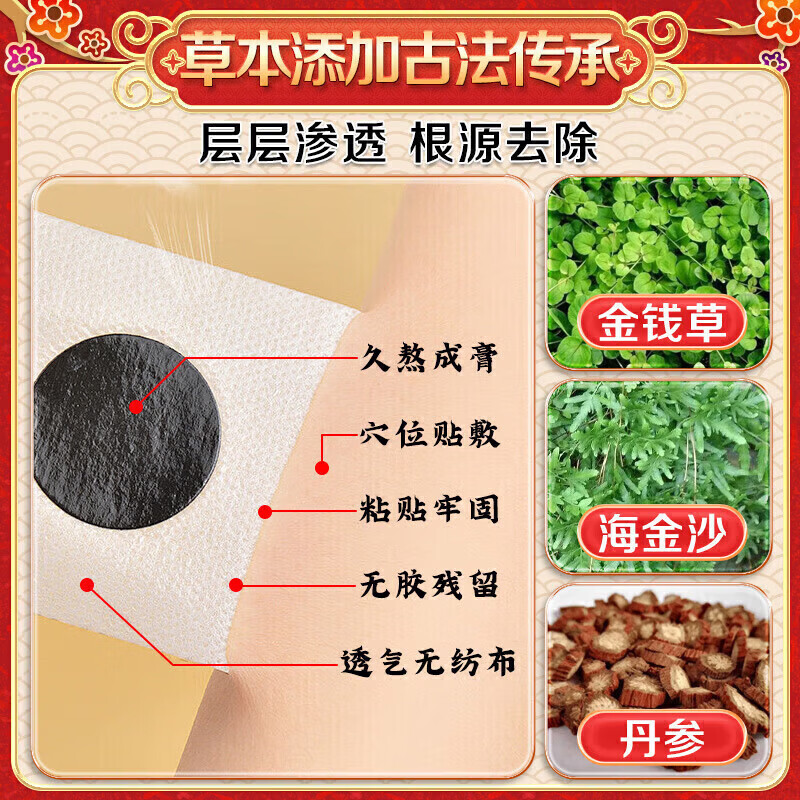 久研制药胆结石排石药胆囊结石进口的药胆囊息肉日本消石素专用胆囊炎膏药 日本研发结石贴【1盒12贴】 胆结石排石胆囊结石进口的药