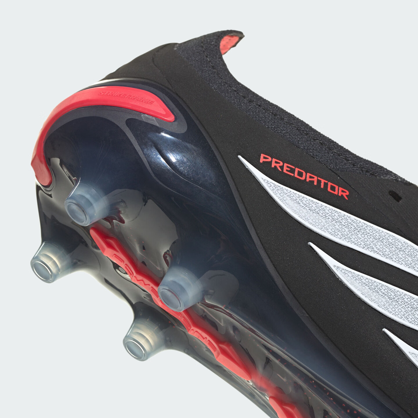 adidas PREDATOR ELITE FT AG人草翻折鞋舌足球鞋男女阿迪达斯 黑色/白色/亮红 41