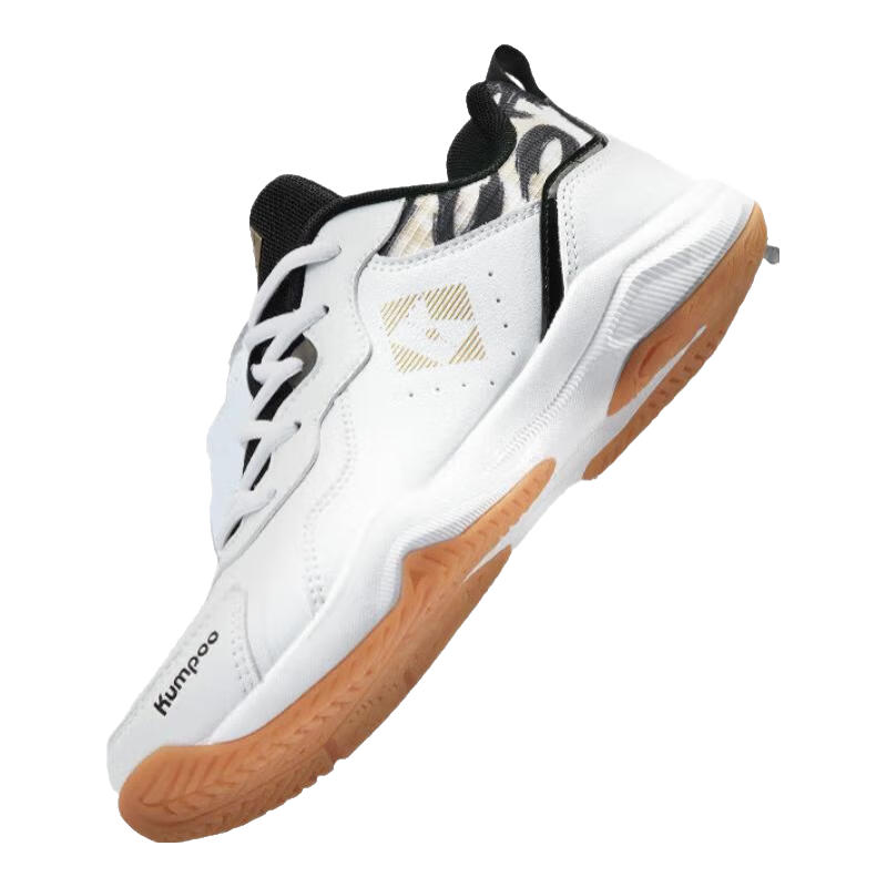 薰風(fēng)（KUMPOO）2025新款羽毛球鞋掠影D21 透氣減震耐磨防滑男女同款熏風(fēng)運動鞋 白黑色 43