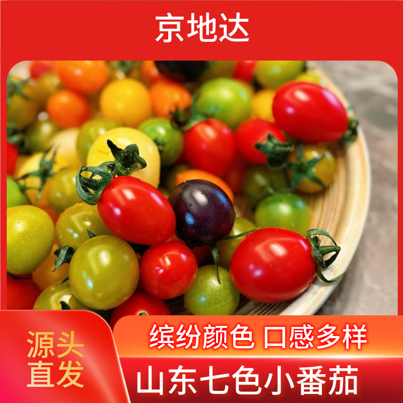 京地达山东七色小番茄组合 净重3斤  圣女果水果源头直发包邮