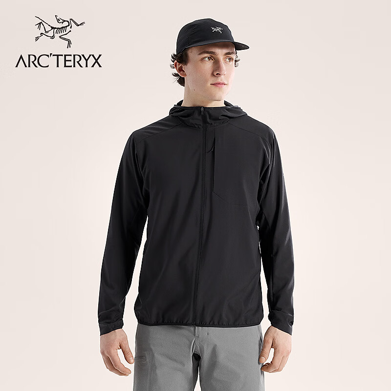 ARC'TERYX始祖鸟 SIMA HOODY 男子 风壳®夹克 BLACK/黑色 L