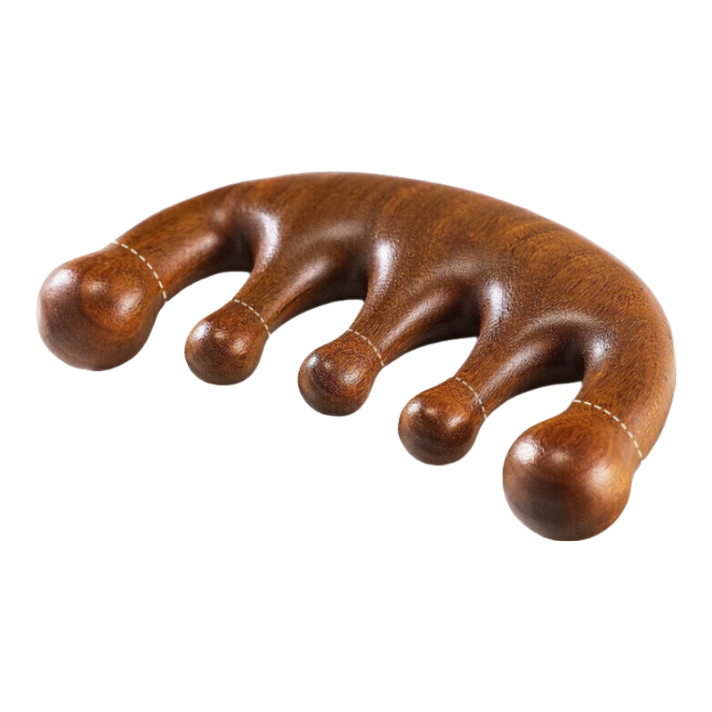 头部颈椎按摩仪梳子养生头疗刮痧经络疏通头皮放松减压腰背按摩器穴位理疗脸部提拉送爸妈老年人 五指按摩梳