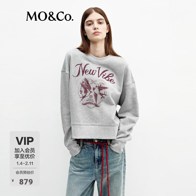 MO&Co.����2026����Ʒ���ɶ̿�����˫��ֲ��ӡ����ʽ��ɫ����MBF1SWST01 �л���ɫ M /165