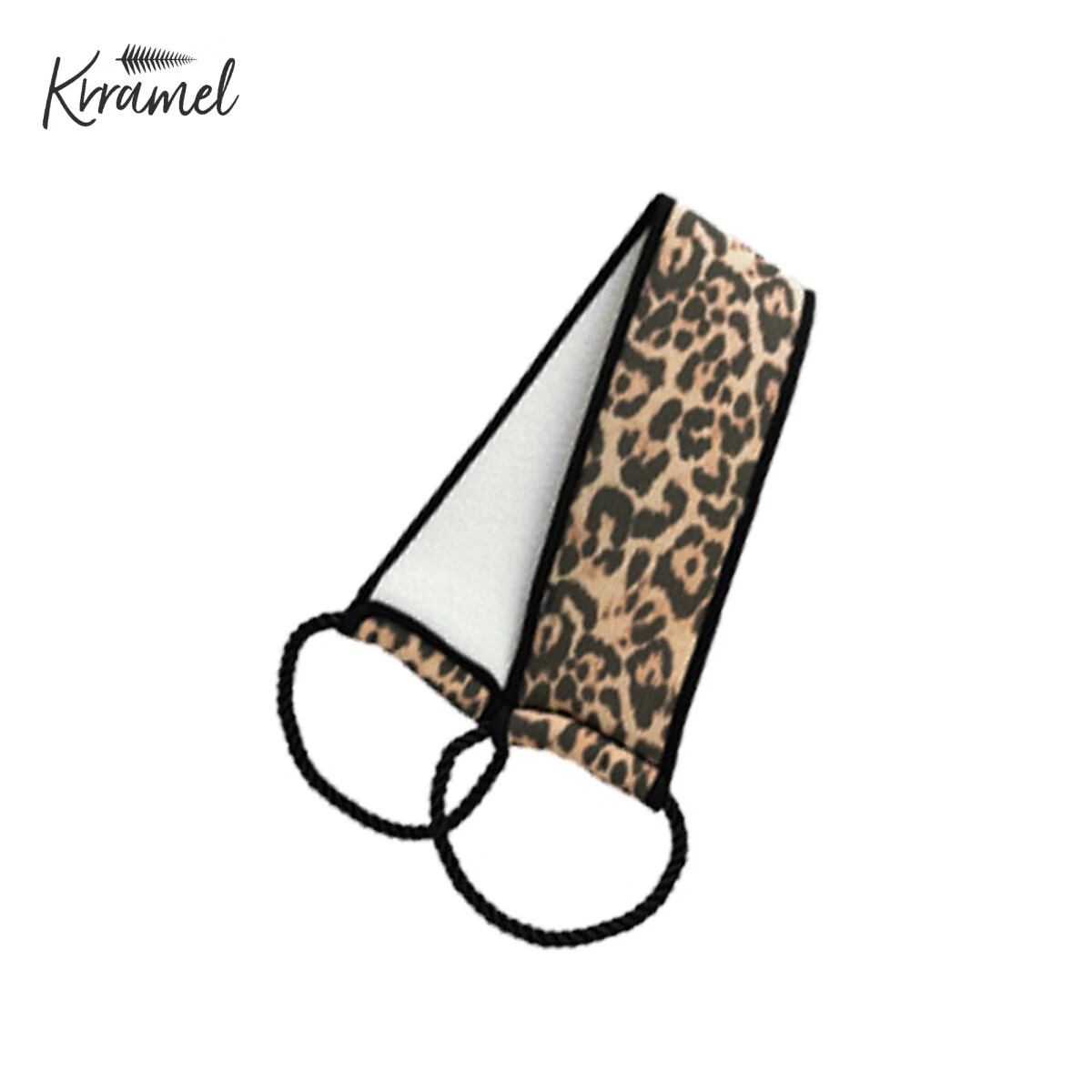 KRRAMEL搓澡巾后背专用女士搓澡后背不求人家用洗澡擦背神器 豹纹拉背条（搓背不求人）