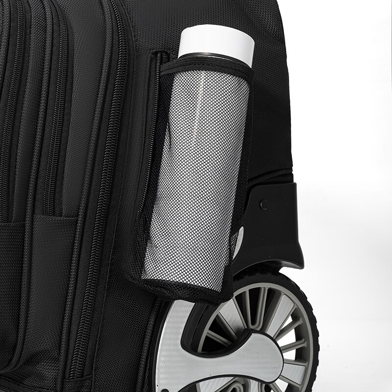 DLDELONG拉杆书包初中生大容量高中拉杆背包男女通用拉杆包爬楼梯书包防水 全新升级款双拉杆护板加固+扩展层加大容量迷彩粉2