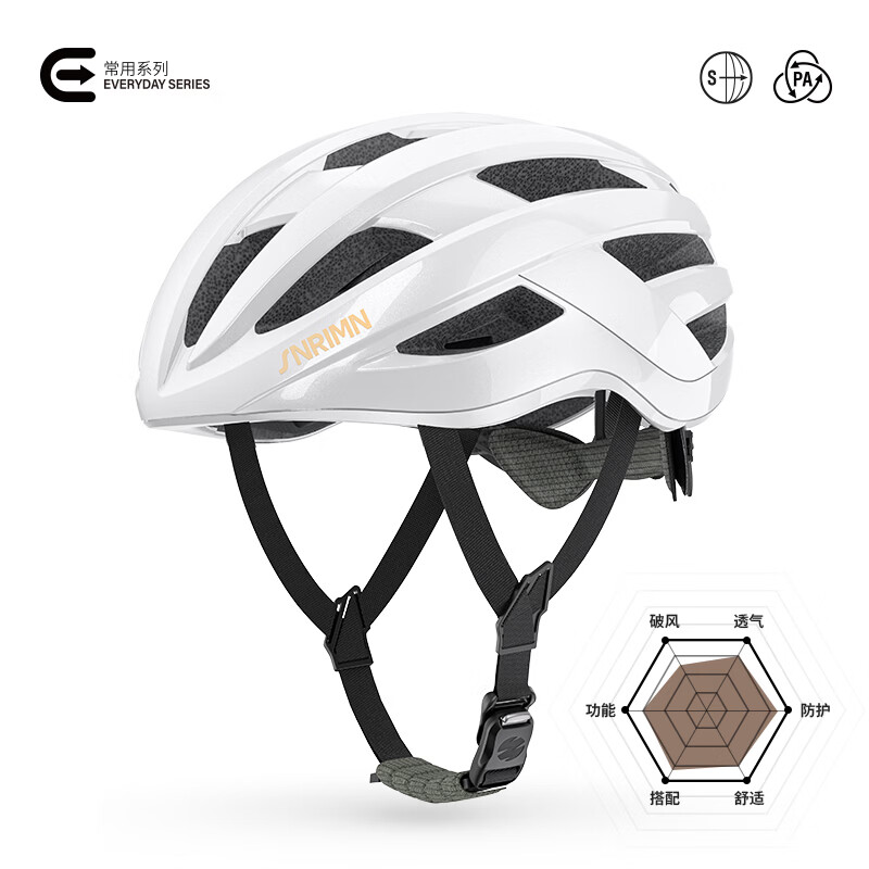 森瑞梦cs-57无龙骨骑行头盔自行山地车公路车透气男女休闲通勤安全帽 珍珠白 L 京东折扣/优惠券