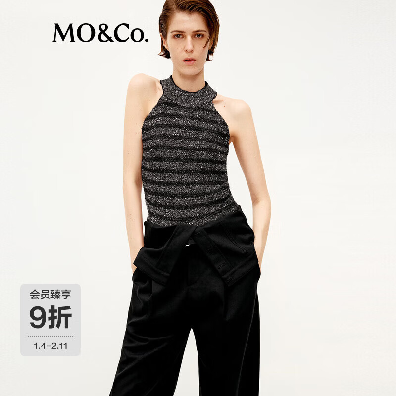 MO&Co.��NOIRϵ�С�����2026����Ʒ����������Ƭ��ë������MBF1VET005 �ڻ���ɫ S /160 1499Ԫ